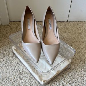 M.M. LaFleur Nappa Leather Heels - Taupe - Size 36 (6.5)